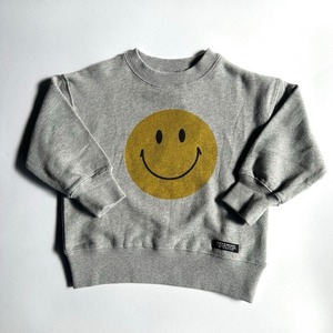 Needle Works Fleece SMILE Sweatshirt【110-120cm】Grey