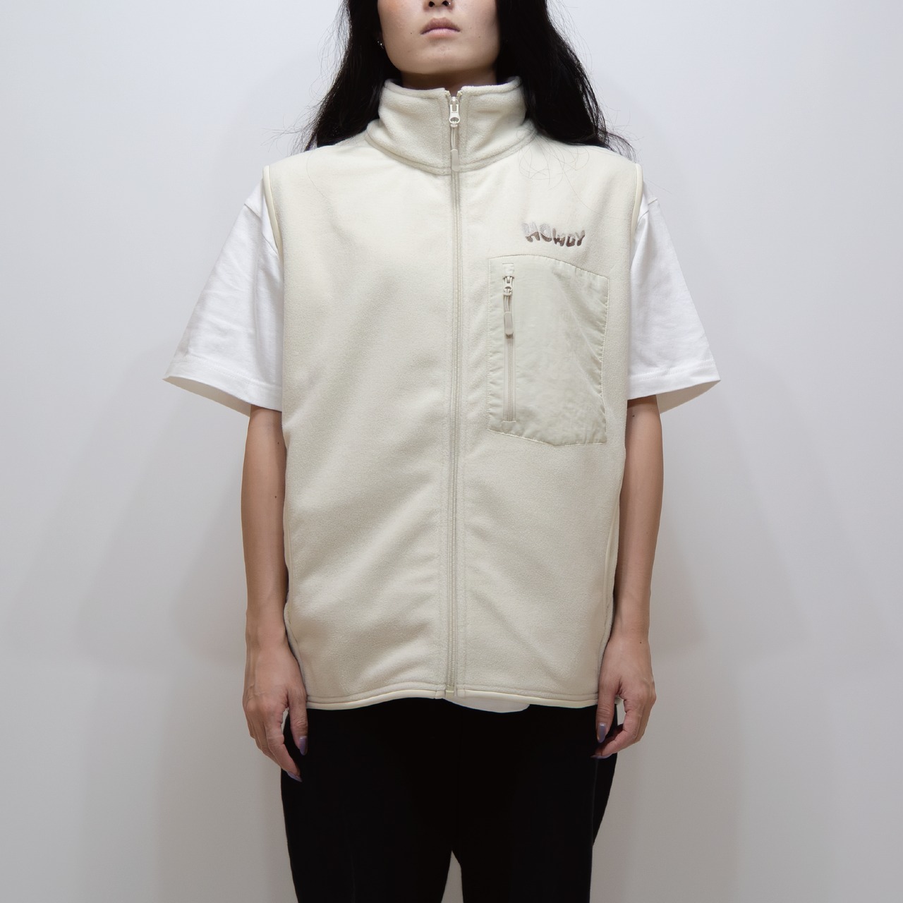 HOWDY blow Fleece VEST [ナチュラル]