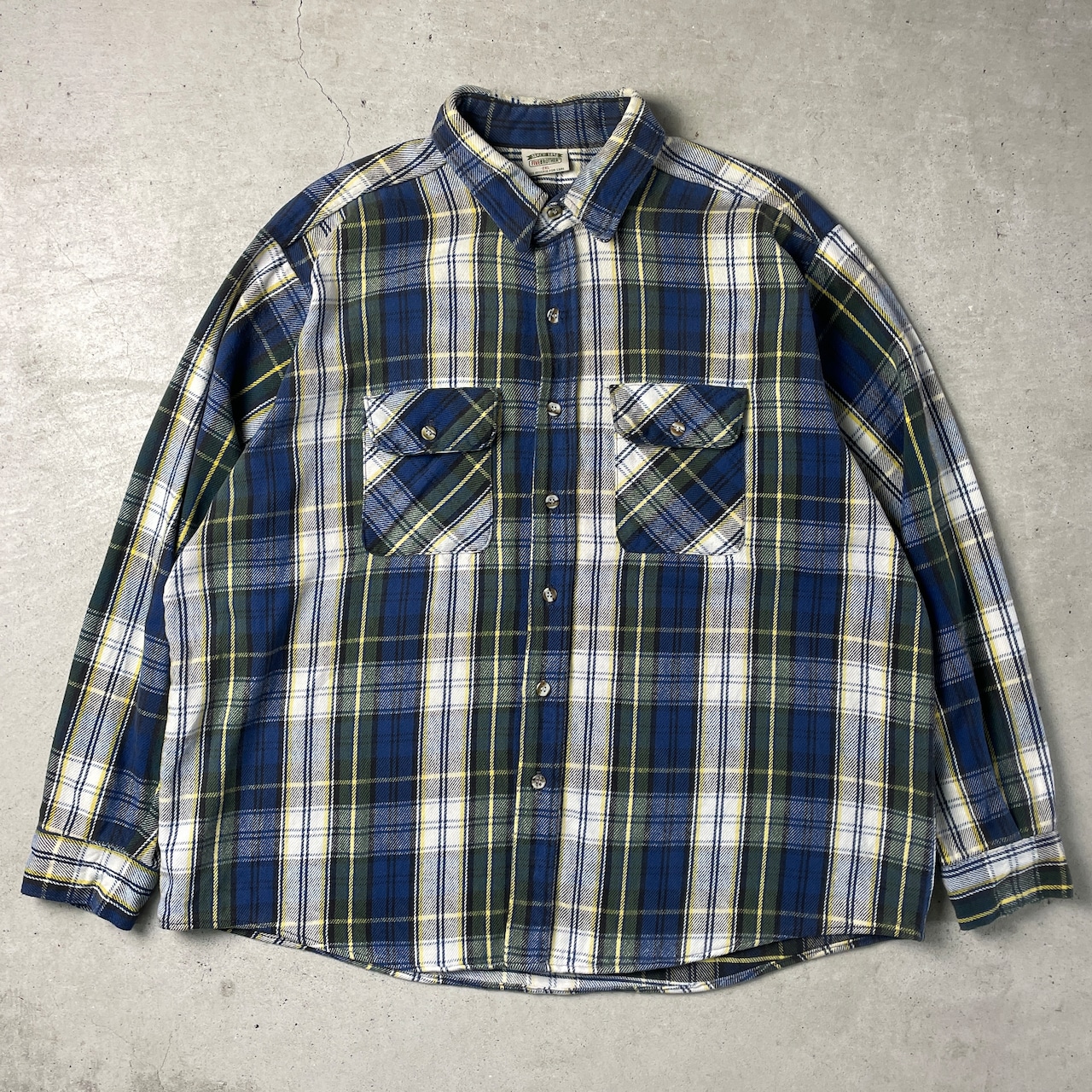 90年代 FIVE BROTHER ファイブブラザー 長袖 ヘビーネルシャツ 