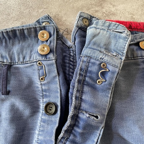 40-50s Botton メタルボタン フレンチワーク モールスキン W31 詳細写真12