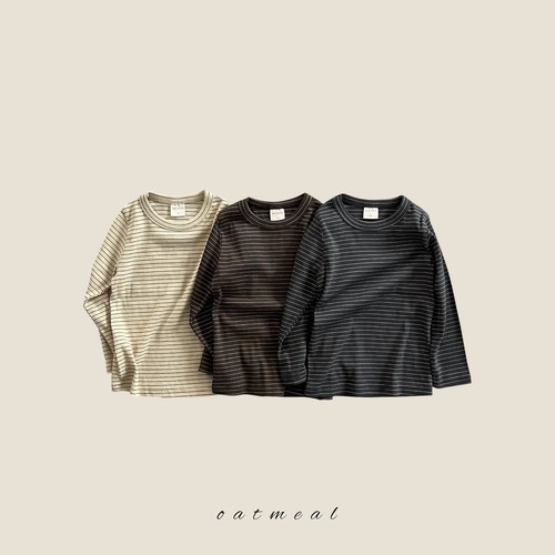 oatmeal［取寄］high stripe slim tee 26autumn