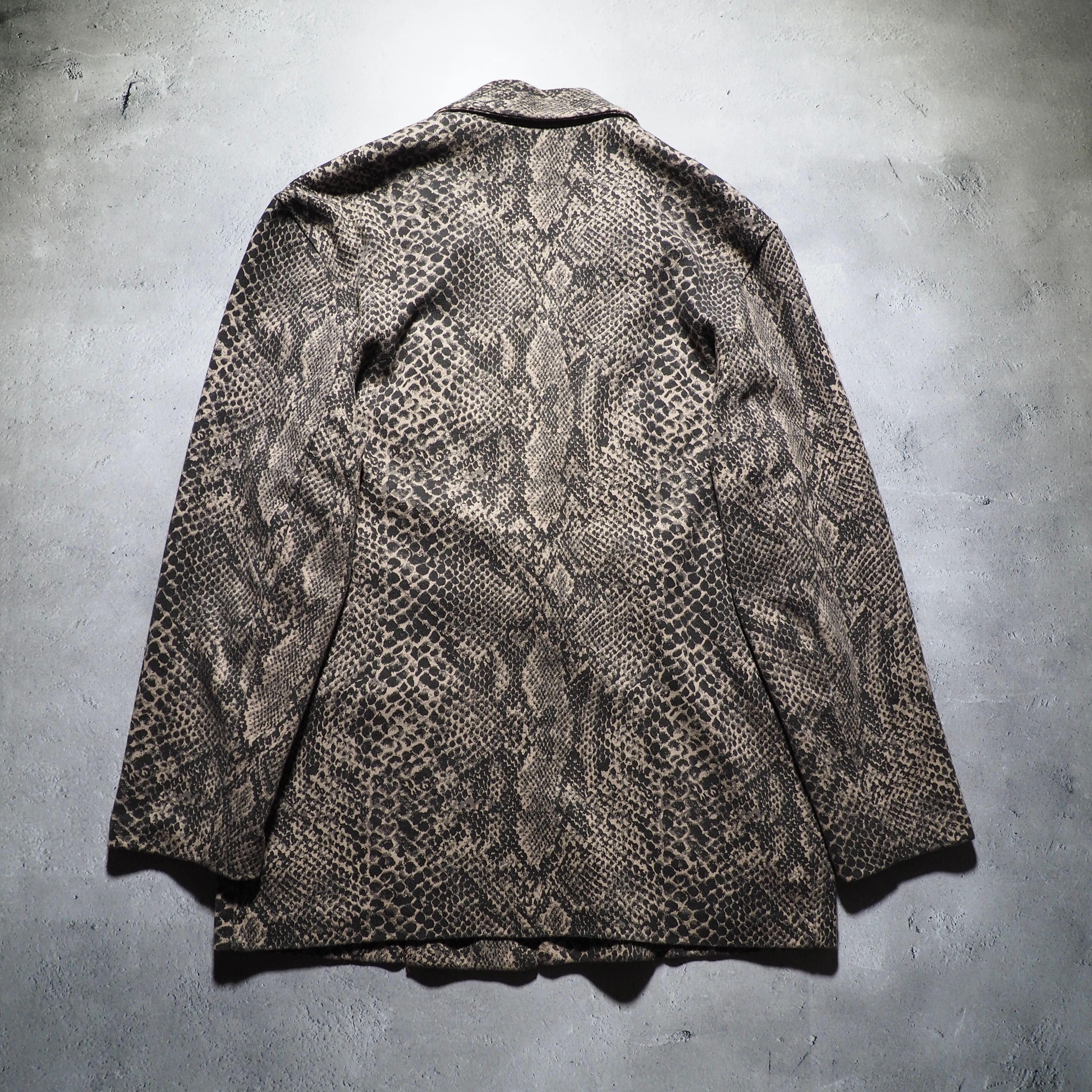 Bewitching Python pattern Single Breasted Tailored Jacket