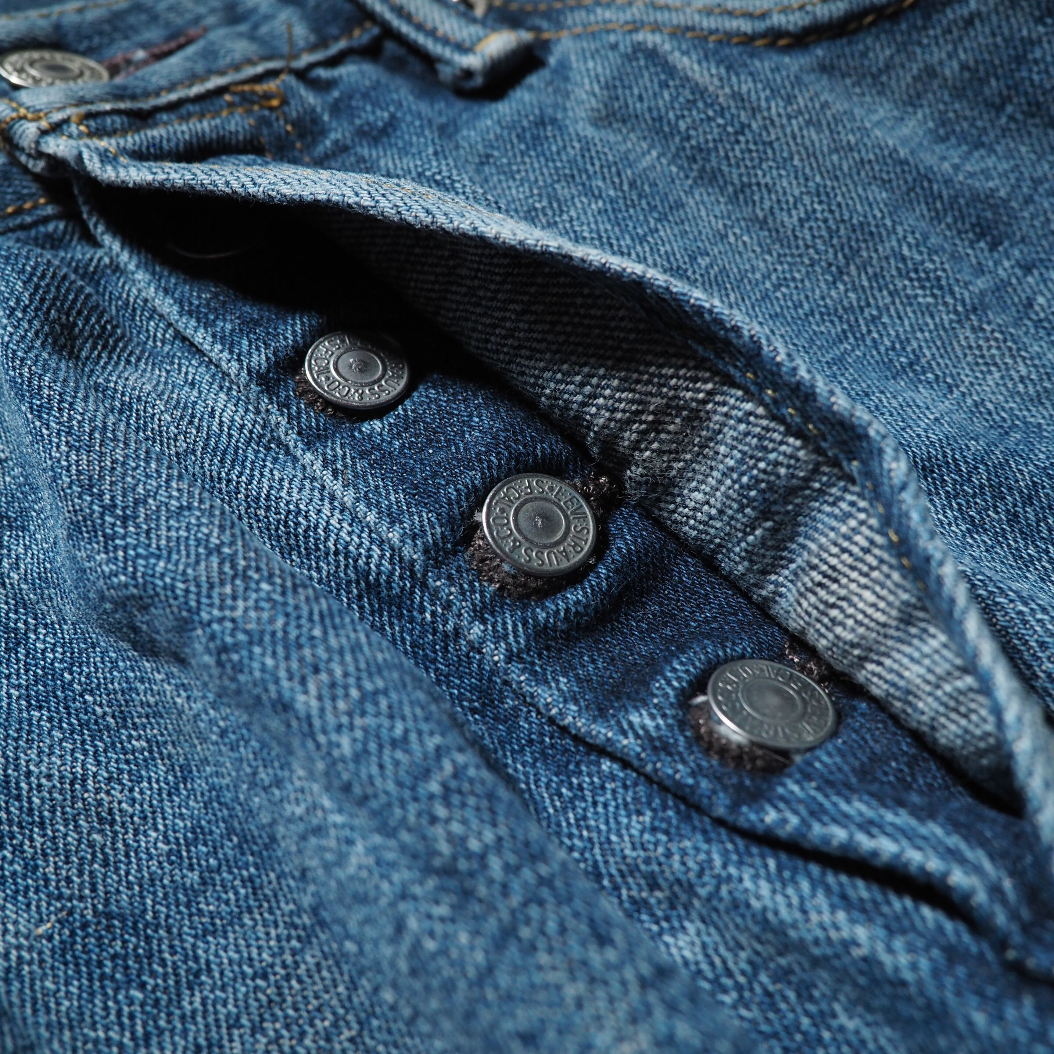 ” Levis 501 ” Spiderweb painted custom Indigo Denim pants