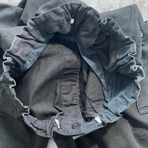00s ドイツ軍 実物 ブラックモールスキン フィールドパンツ w33 詳細写真10