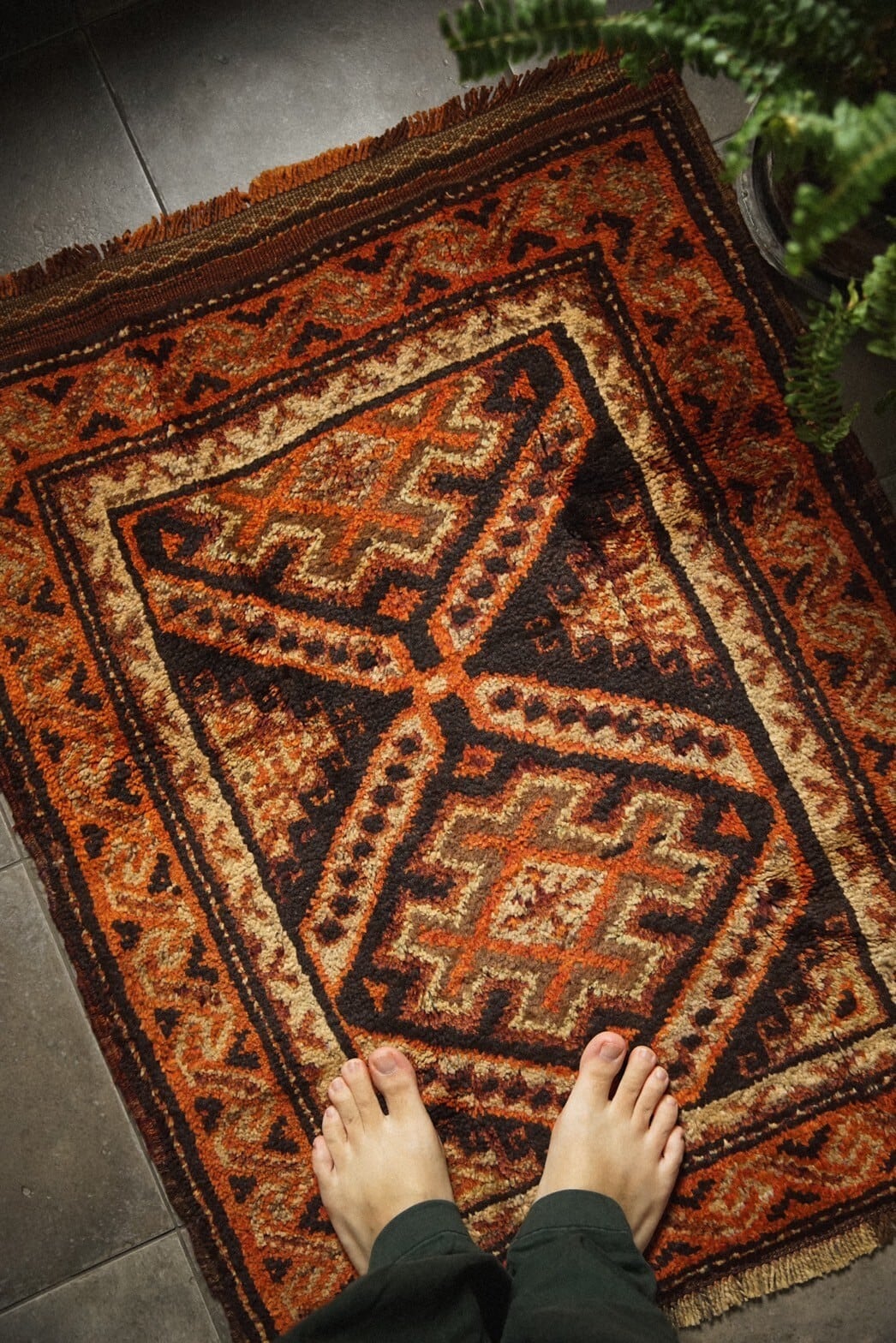 877 -Vintage Taimani rug | 手織りのヴィンテージラグ専門店 | Bahr