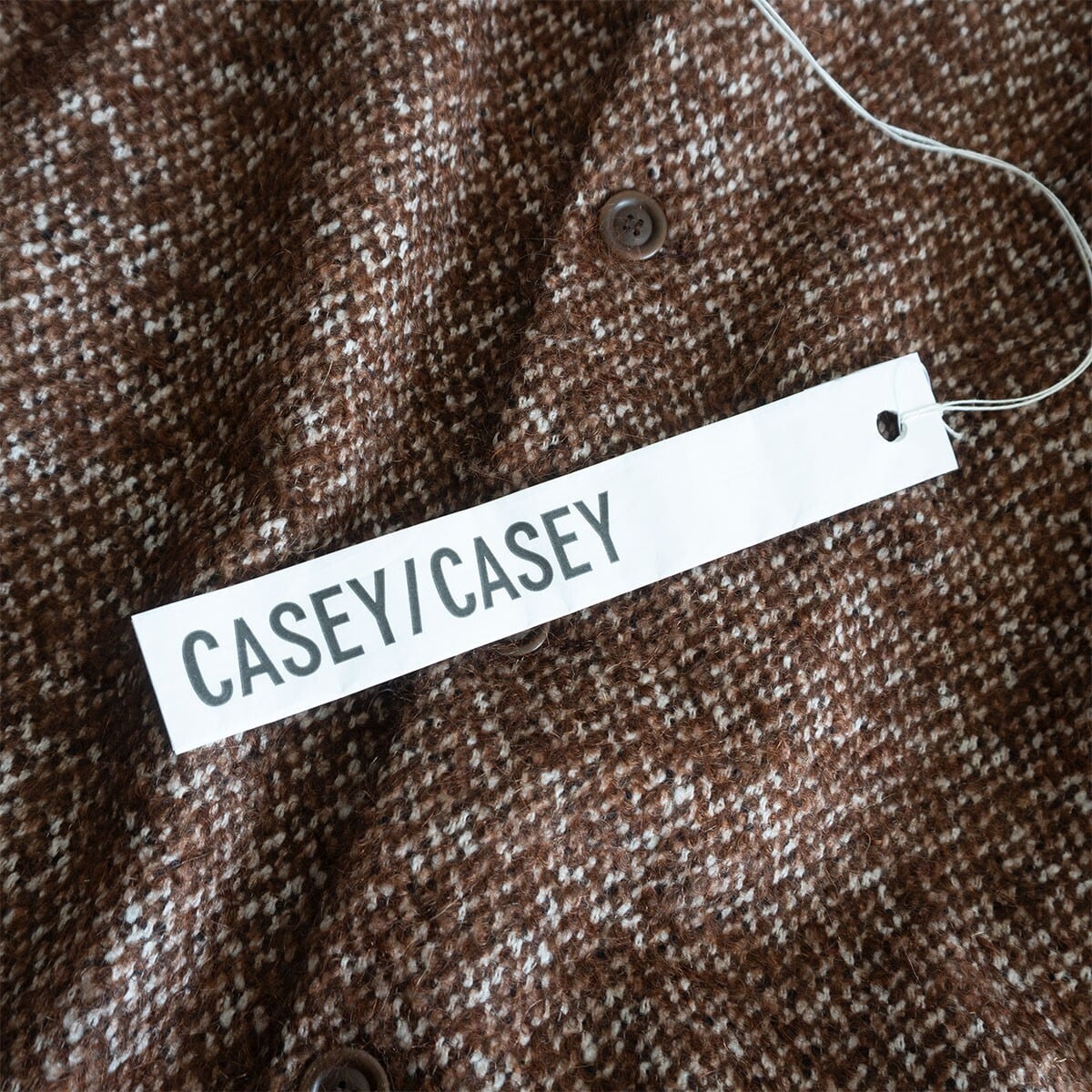 未使用/最高級】 CASEY CASEY 【BIG BLOBBY COAT TWEED/25HM237】S