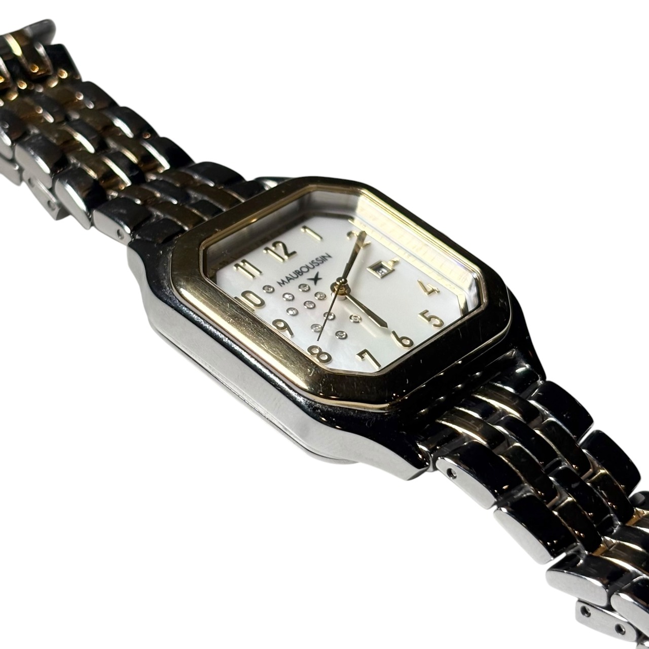 MAUBOUSSIN combicolor case shell dial quartz watch