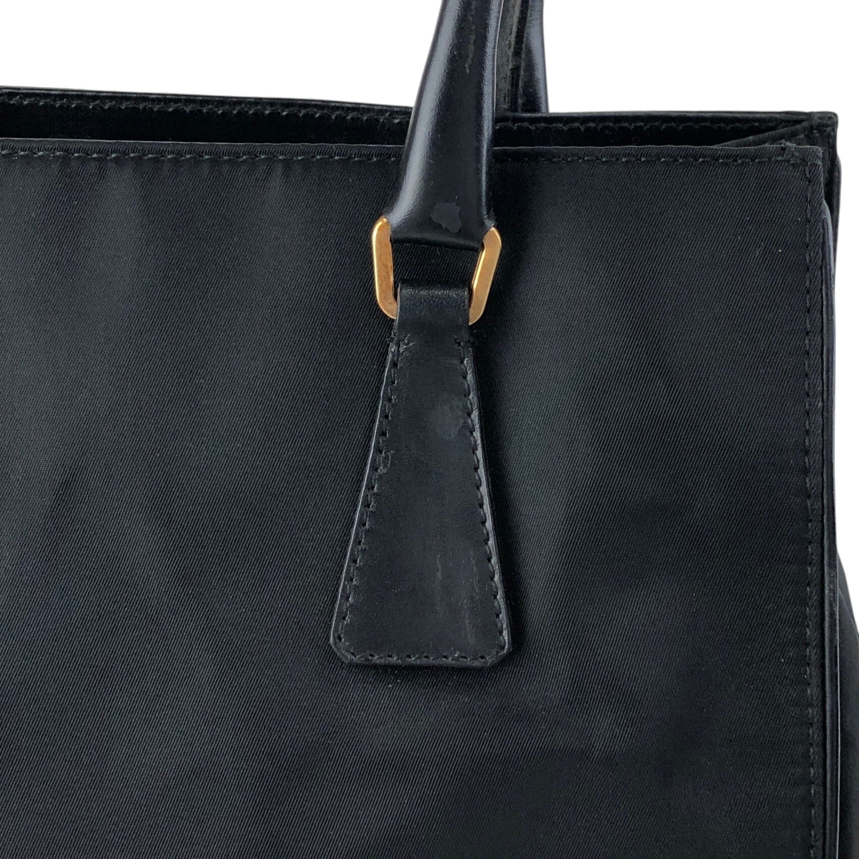 PRADA プラダ トートバッグ ブラック トライアングルロゴ ナイロン