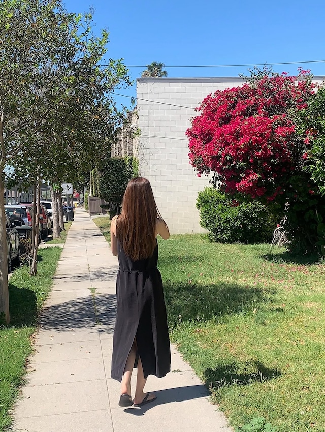 (予約) verveine / Sein henley neck long dress 2color