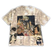 【tshirts199】XL size bleached T-SHIRTS beige