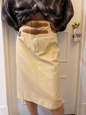Ralph Lauren / vintage belt design skirt.(o)