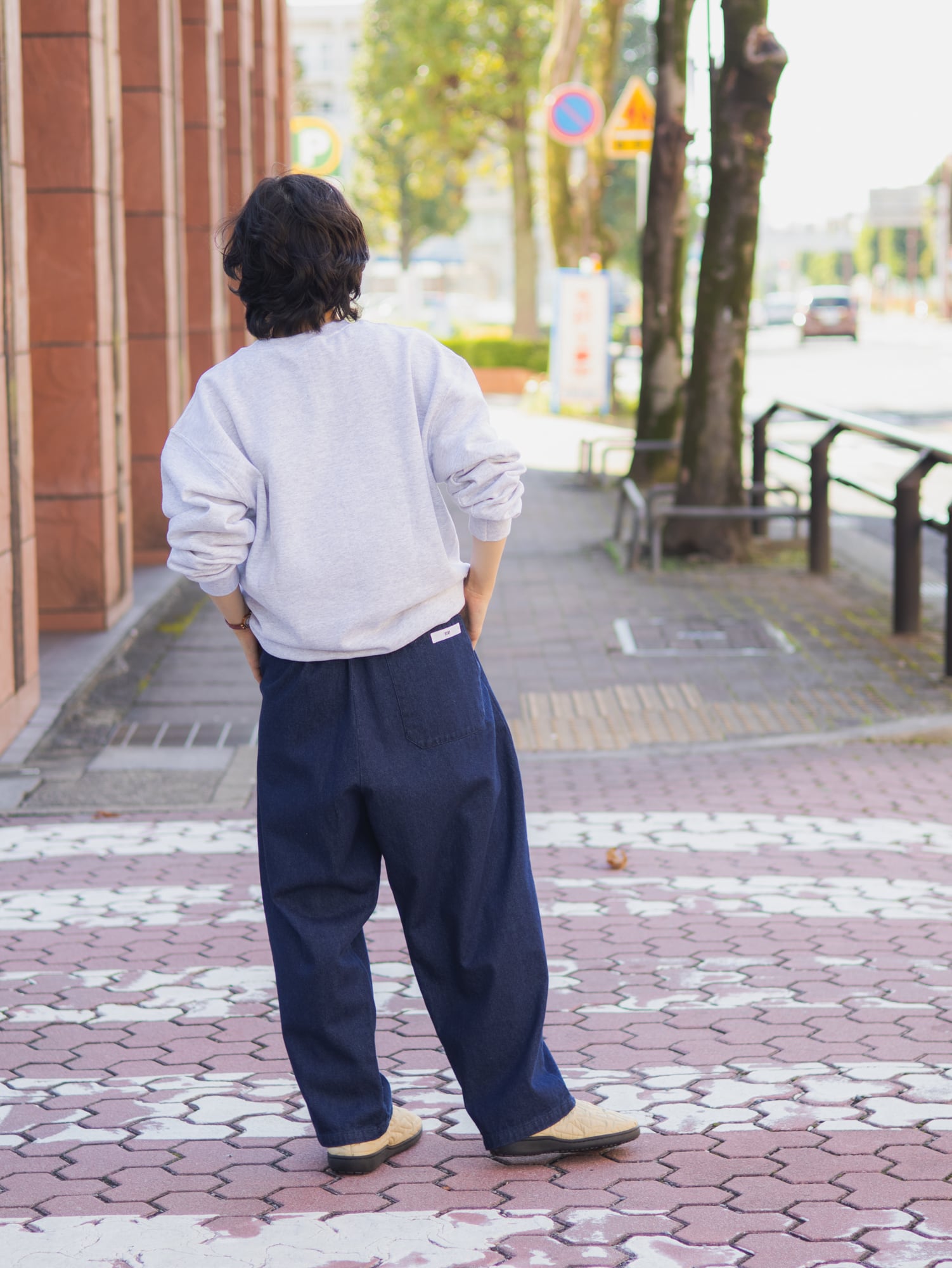VOIRY SUNDAY PANTS-DENIM D-BLUE デニムブルー VOIRY SUNDAY PANTS-DENIM D-BLUE / VOIRY | PEPS