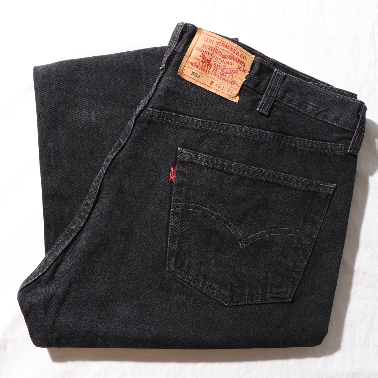 極美品 40×30 Levi’s 501 98年 USA サルファーブラック デニムパンツ