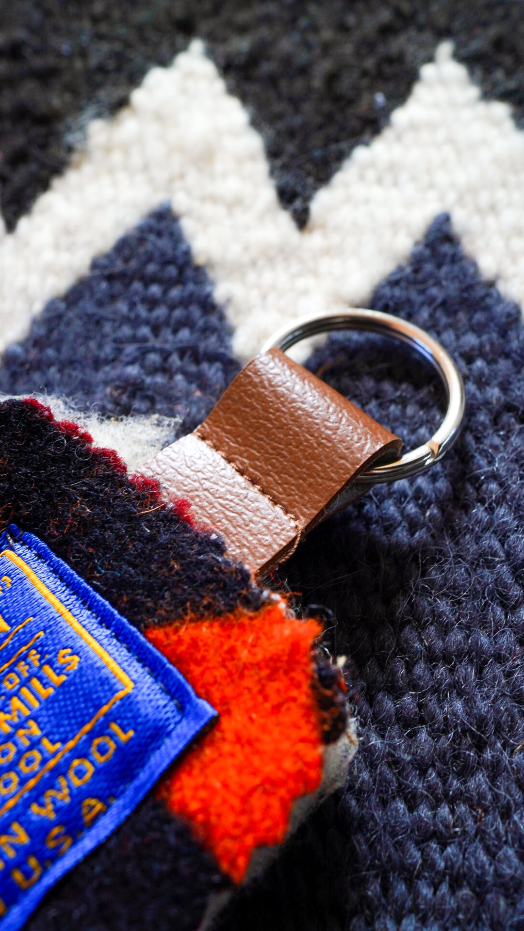 1970s】PENDLETON ペンドルトン ウール キーリング 《キーホルダー