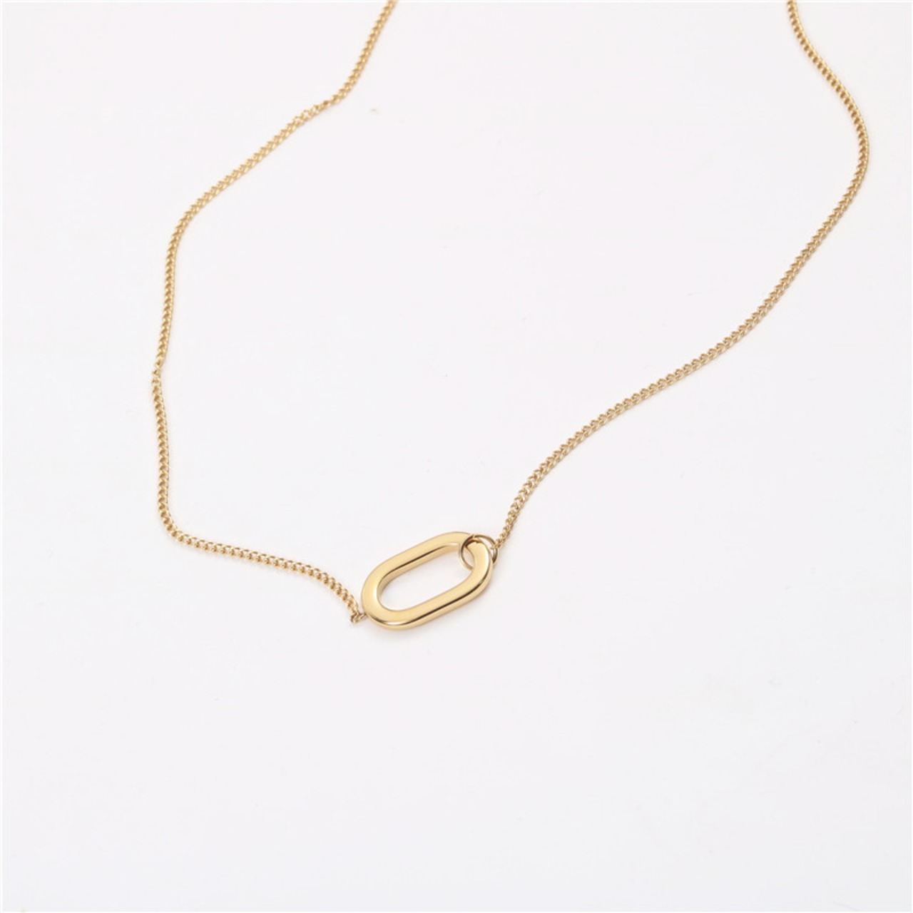 229N　オーバルトップネックレス