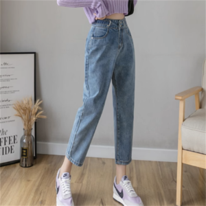 【送料無料】 パンツ デニムパンツ ロング ロング丈 ポケット ハイウエスト デニム ブルーデニム かわいい 大人可愛い 大人女子 綺麗 シンプル カジュアル おしゃれ お洒落 こなれ感 ラフ コンサバ 着痩せ レディライク ヘルシー 無地 夏 30代 40代 レディース 女性用 ママ デート お出かけ 女子会 休日 お茶会 着回し 普段使い オルチャン 韓国 ファッション コーデ スタイル 体型カバー プチプラ 定番 トレンド デイリーユース   XXS XS S M L 青 ブルー モノトーン