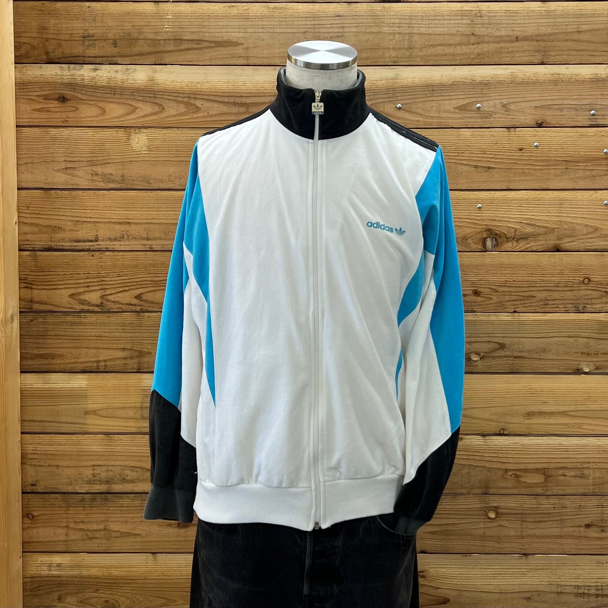 adidas ビンテージトラックジャケット　ホワイト/ブルー adidas ビンテージトラックジャケットホワイト/ブルー
