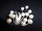 真珠ブローチ（ビンテージ ）vintage pearls brooch(made in Japan)No1