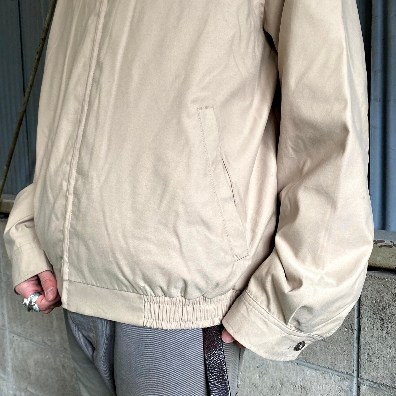 ポロバイラルフローレン スイングトップ メンズL相当 古着 チェック 
