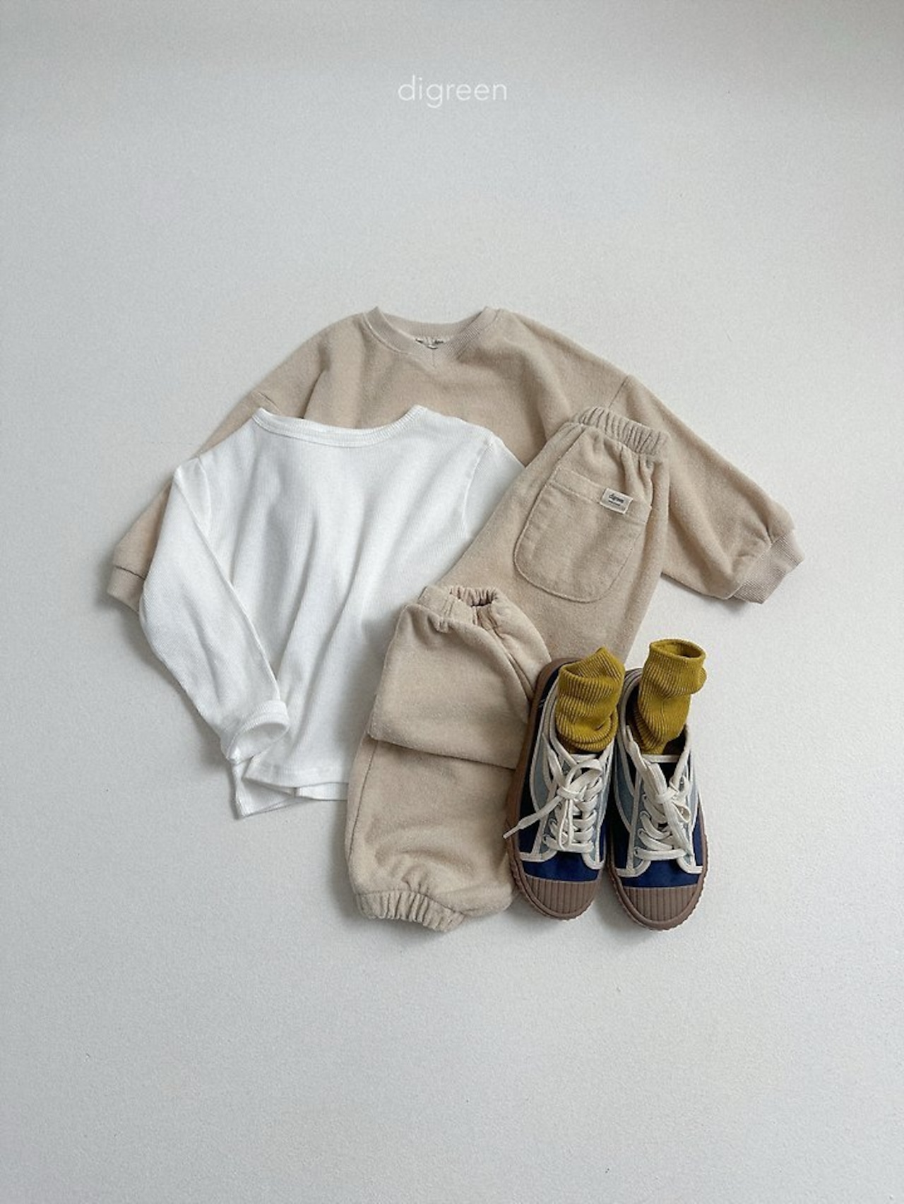 韓国子供服 / Digreen / 26Autumn / sand terry mtm / トレーナー *S~XXL*