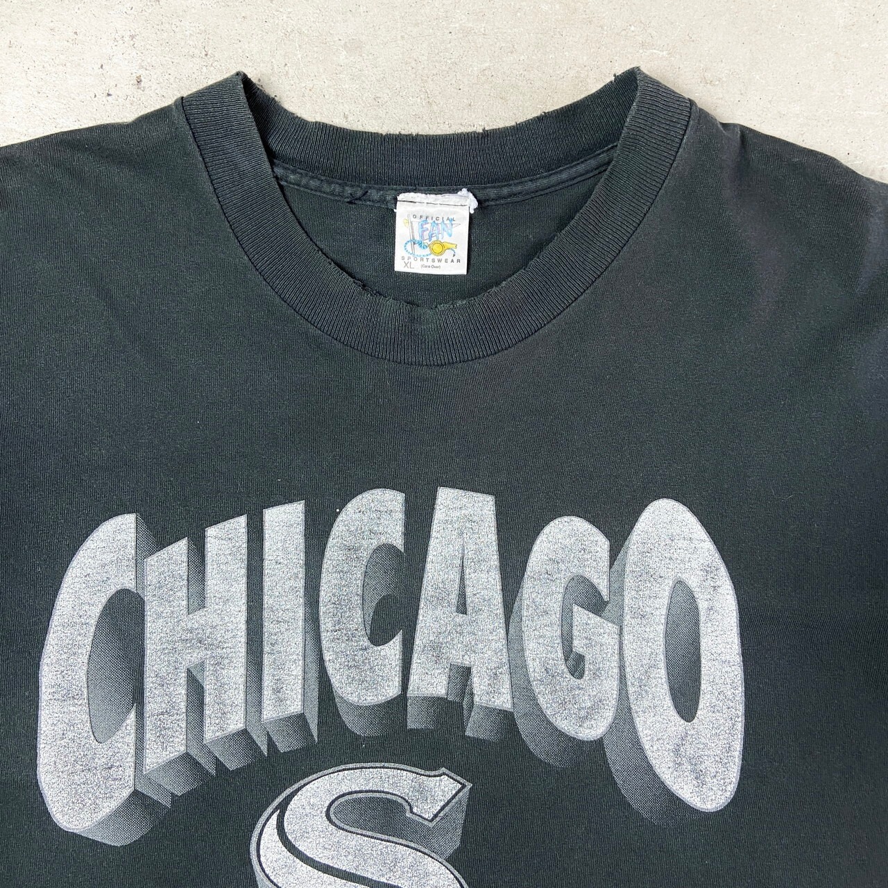 90年代 USA製 MLB CHICAGO WHITE SOX チームロゴ プリントTシャツ 
