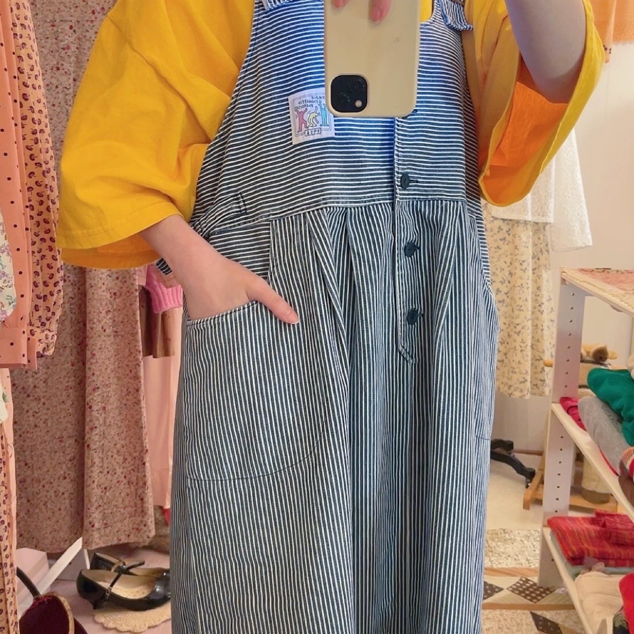hickory denim jumper skirt