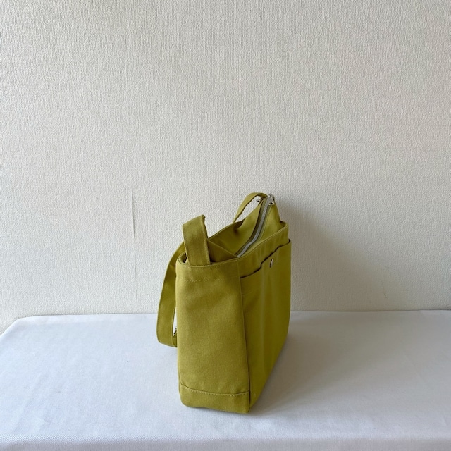 【全15色】 「箱型ショルダーバッグ」Sサイズ／倉敷帆布8号【受注制作】