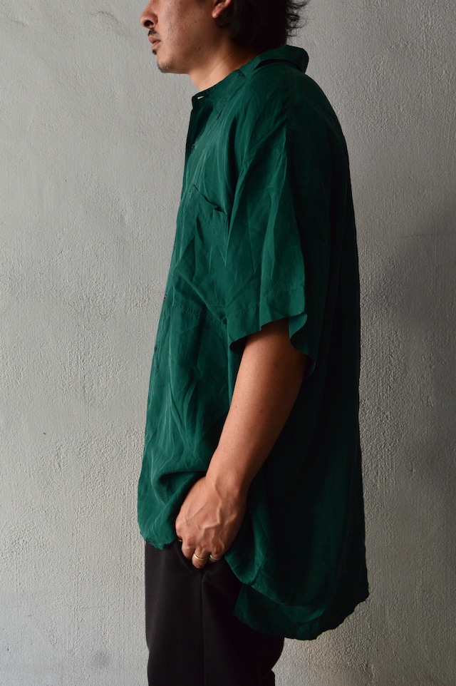 ROBERT STOCK 90's From USA Fade Silk Big Fit Shirt Designers by CHAPS ロバートストック 90s シルクシャツ