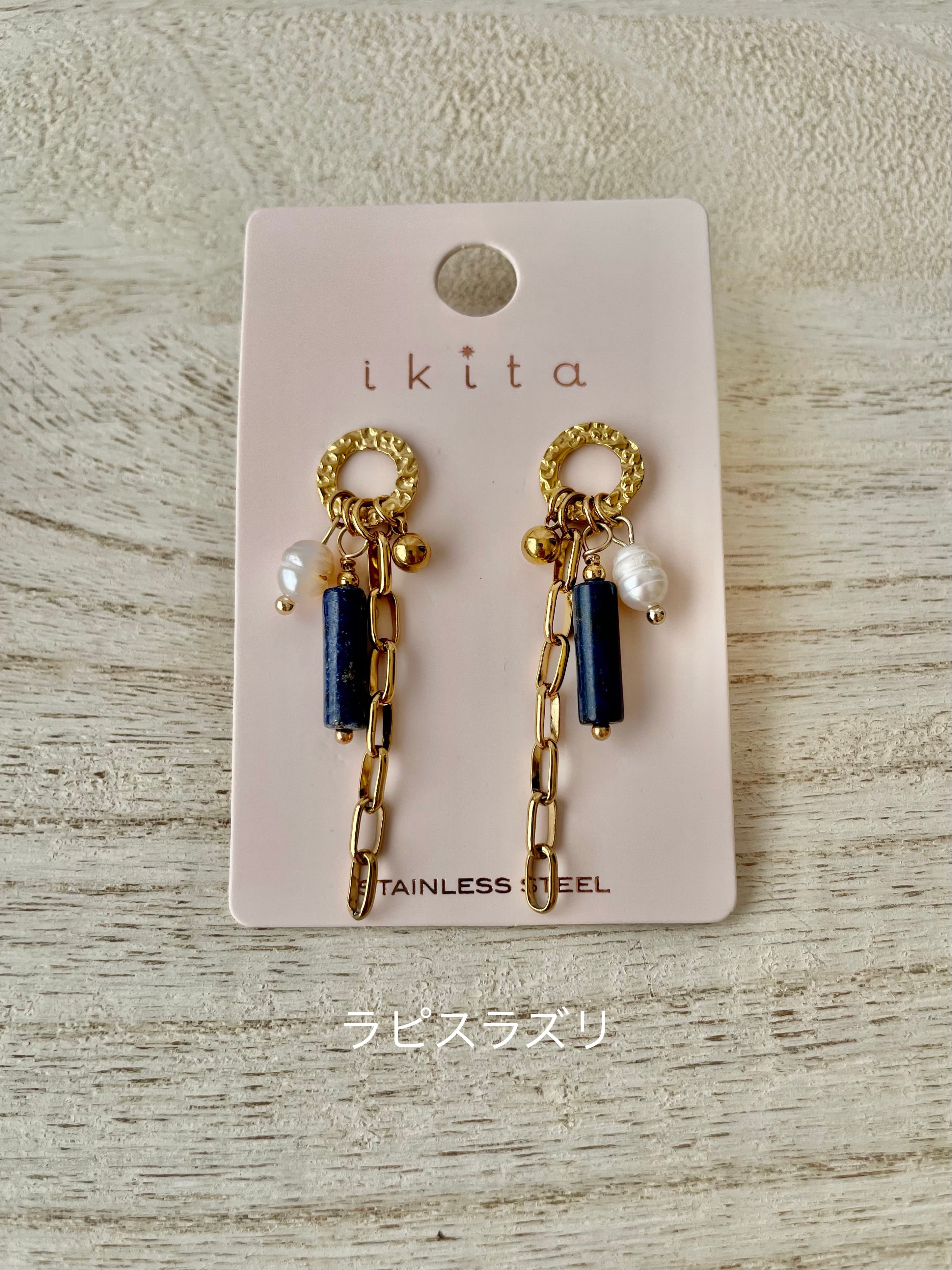 SALE〟【ikita paris】 天然石ピアス IKP155 | ikita paris / bohm