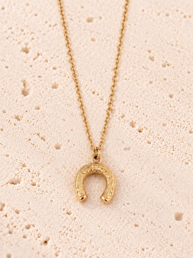 316L hawaiian petit horseshoe necklace 2 #n60