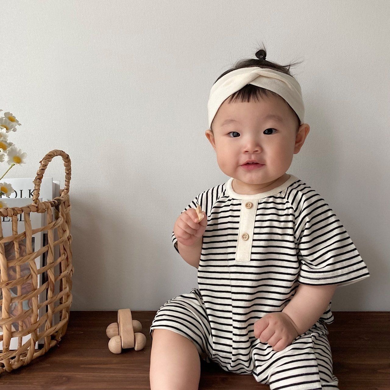 [Moran bebe] Mono Bodysuit / [모란] 모노슈트