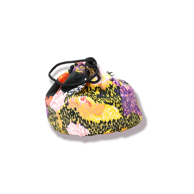 イタリア製生地使用◎紫陽花をイメージした巾着バッグ