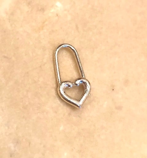 HEART pin earring short SILVER925 #LJ18025P | LANIE
