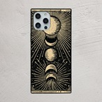 受注生産 iPhoneケース 月相サークルの黒背景星図｜星図風 STAR010B