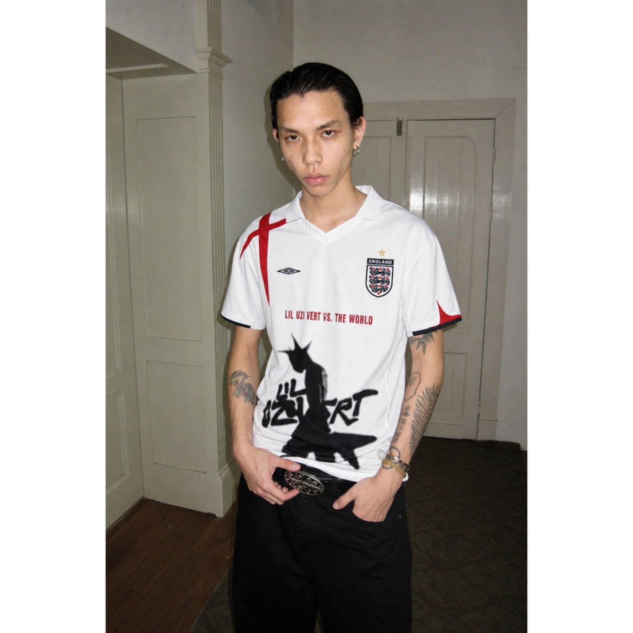 VINTAGE ストリート Lil Uzi Vert サッカーTシャツ T2193