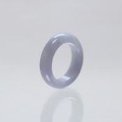 【16号】レアカラー！ lavende 翡翠くり抜き甲丸リング A貨翡翠 jd_rg2493