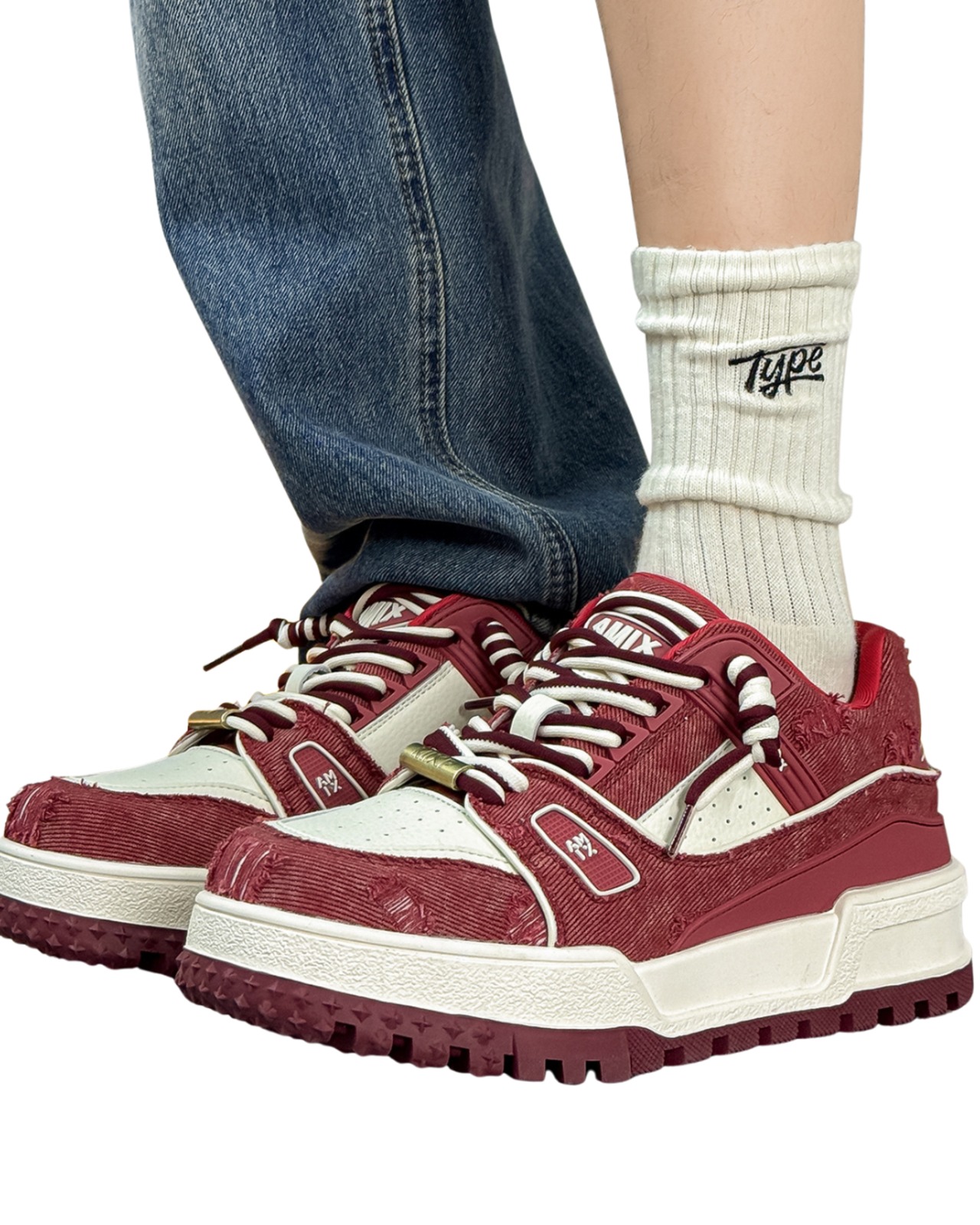 ヴィンテージクラッシュレイヤースニーカー(SHS00060)