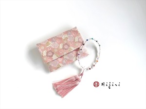 再販‼︎ お念珠入れ　ポケット付き　高級金襴…梅づくし《送料無料》