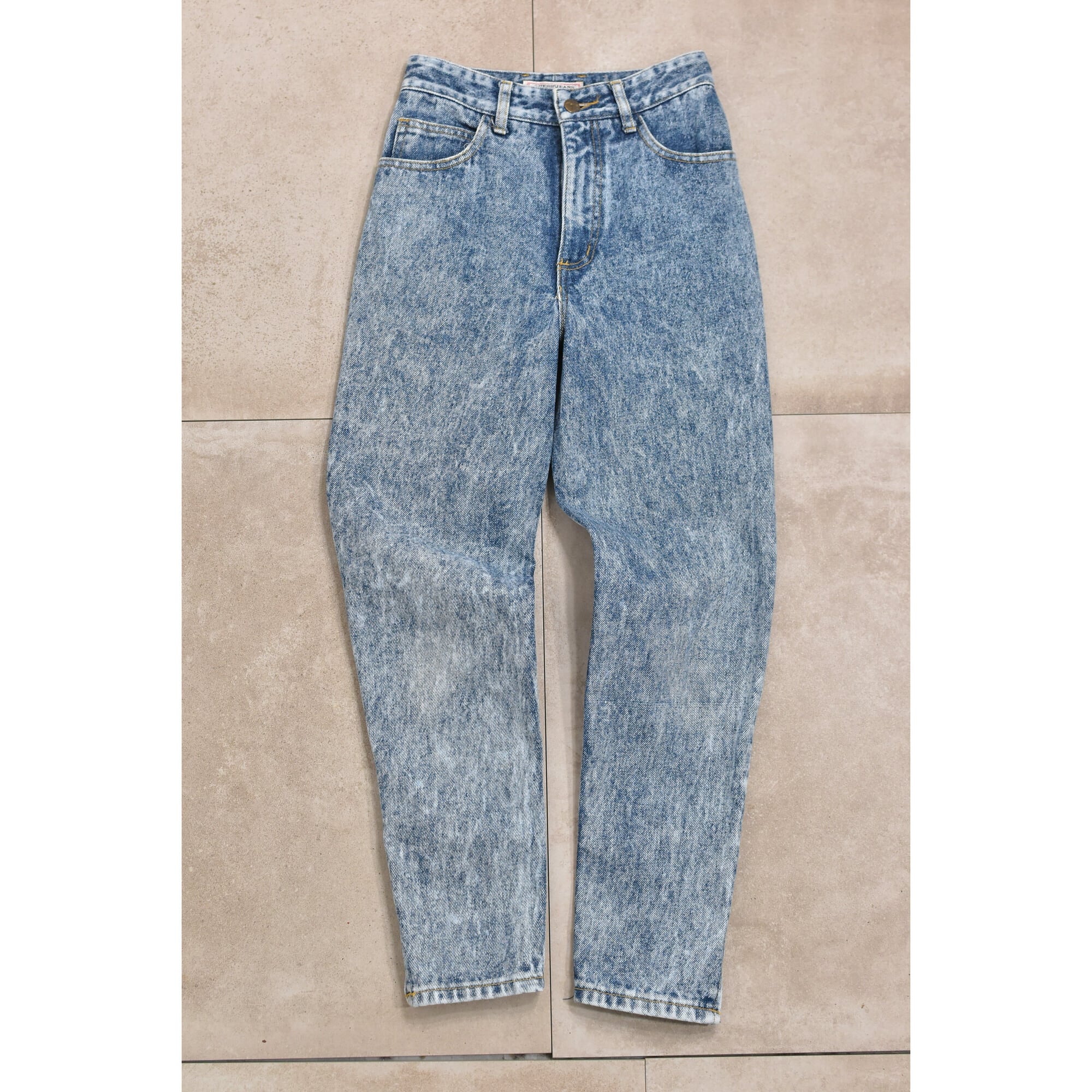 90s USA GUESS JEANS chemical wash denim pants | 古着屋 grin days