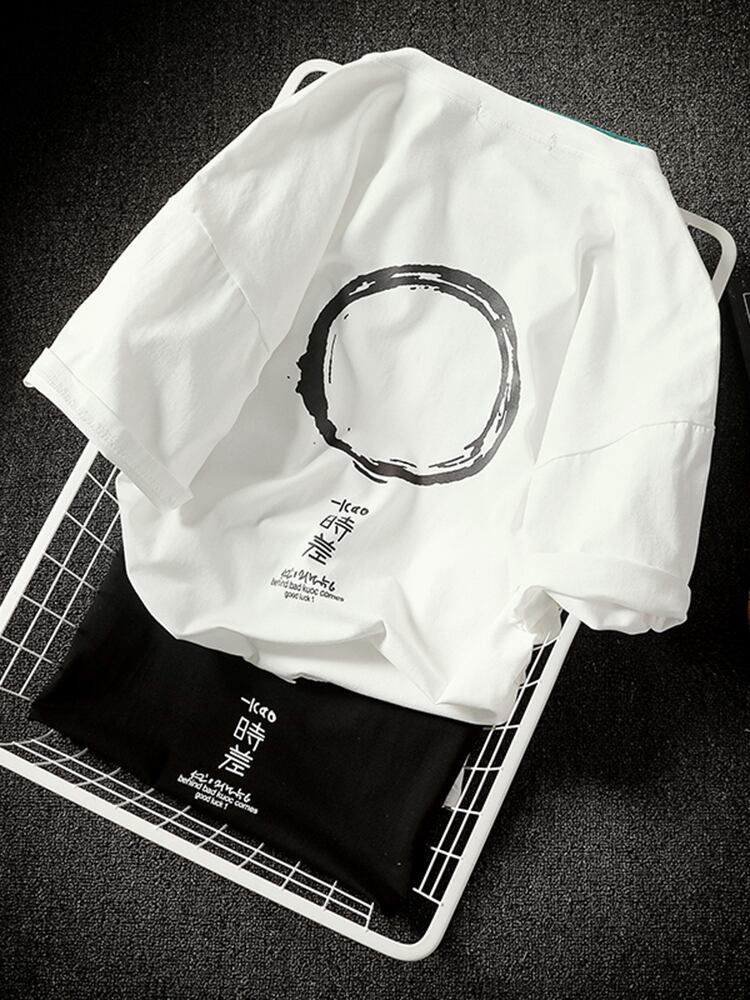 全2色 Tシャツ カットソー プリント カジュアル シンプル