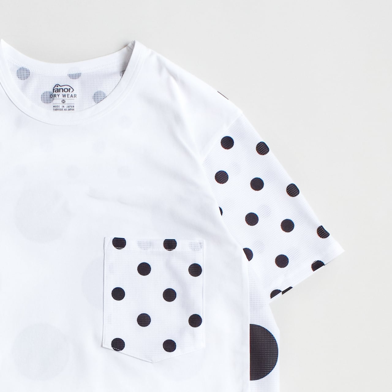 ranor（ラナー）DOT CRAZY T-SHIRTS - WHITE×WHITE メンズ・レディース
