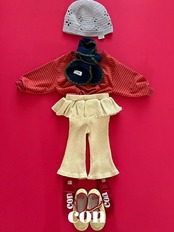 韓国子供服 / 26Autumn / CON / CONチョンクフリルレギンス / キッズ / 秋服 *1~4*