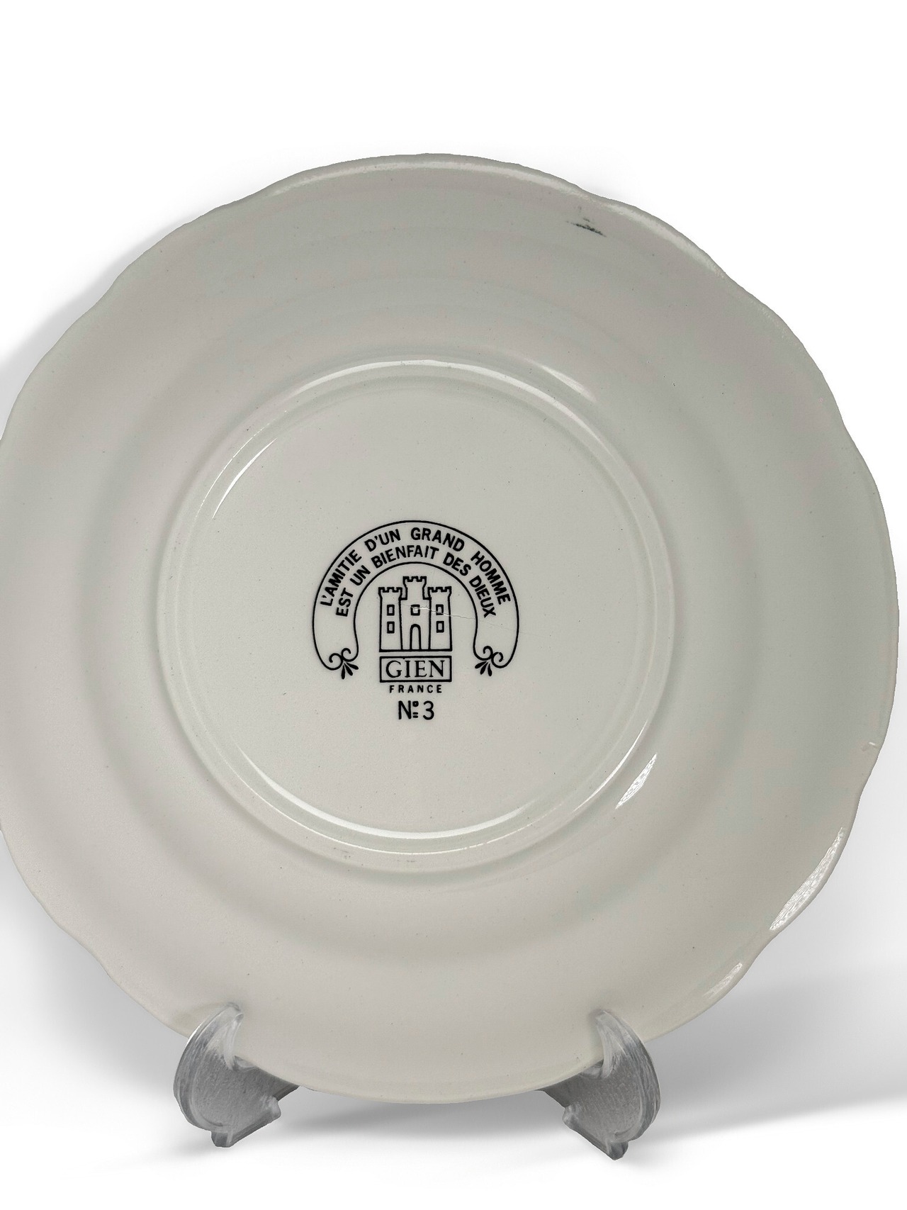 ヴィンテージ雑貨 GIEN（ジアン）REBUS（判じ絵）プレート No.3