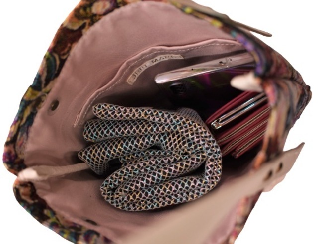 [JERI MARL] ゴブラン織り トートバッグ ミニ (フアレッド) 工房 手作り 日本製 エコパッケージ MX-0038-313…