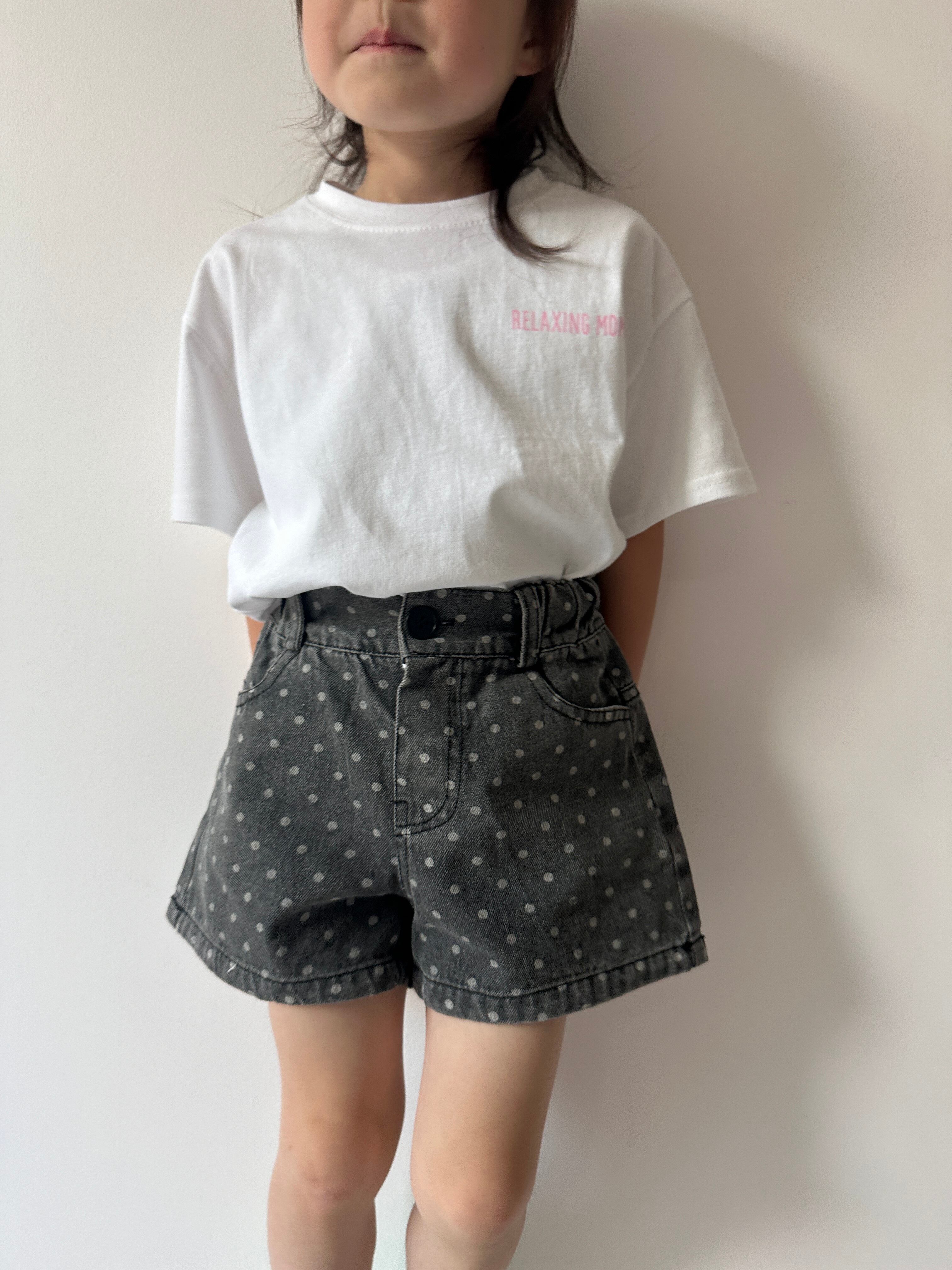 ドットデニムショートパンツ（80〜140cm）3686 | OHACO 