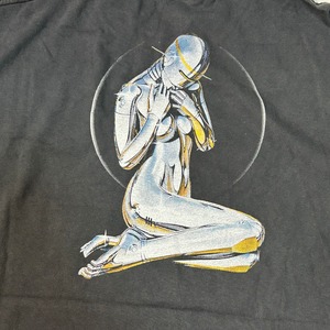 12988 空山基 プリントTシャツ ブラック XL