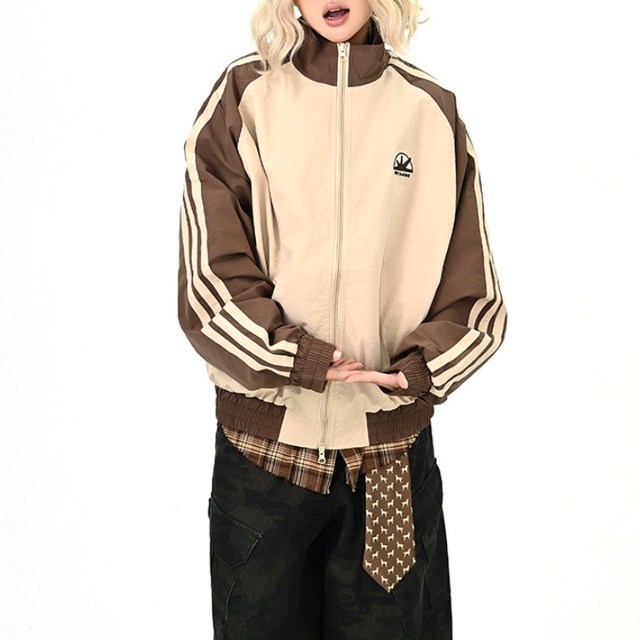 two-tone point logo jacket　バイカラーポイントロゴジャケット　J1340