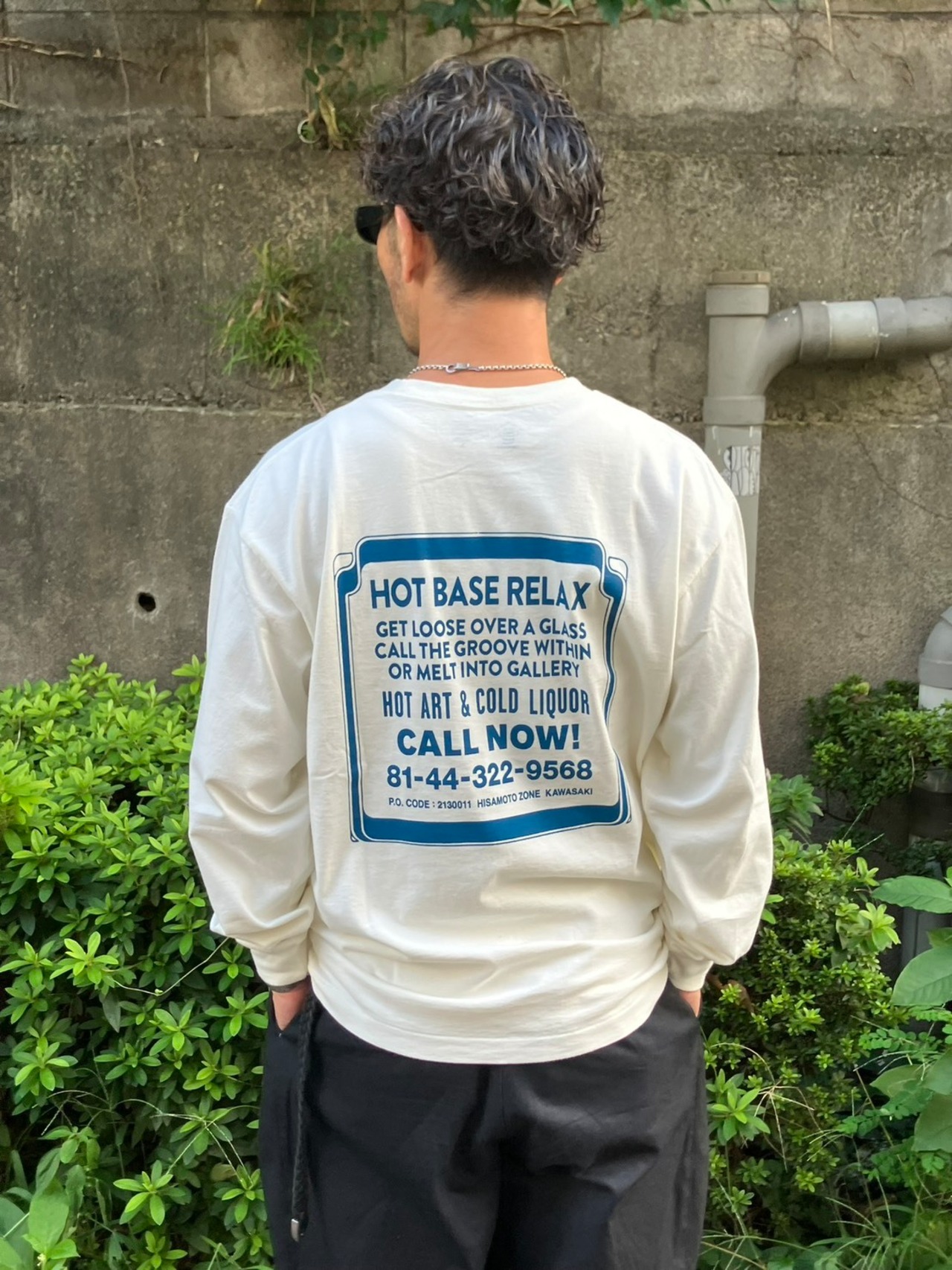 RSB HOT BASE RELAX GRAPHIC L/S TEE FADE WHITE