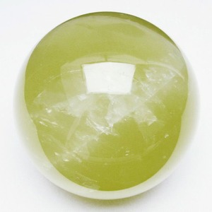 1.4Kg ミルキークォーツ 丸玉 虹入り 101mm スフィア イエロー 一点物  151-4604