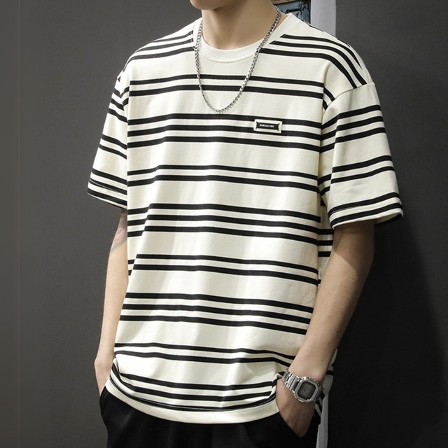 Retro border t shirt ( 2color )